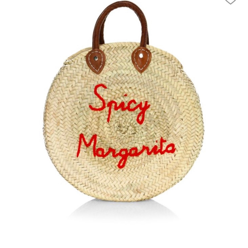 POOLSIDE Large Round Spicy Margarita Beach Bag